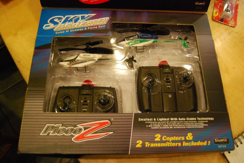 Illustration for article titled PicooZ Sky Challenger Laser Tag R/C Choppers Selling Soon